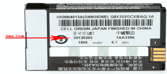DLR Battery Date Code